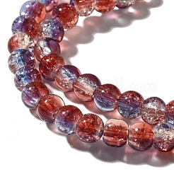 Chapelets de perles en verre craquelé&nbsp;CCG-C002-6mm-11