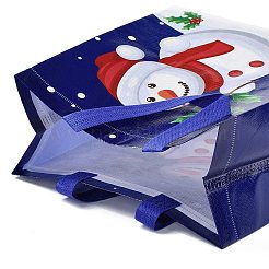 Sacs imperméables non tissés laminés sur le thème de noël&nbsp;ABAG-B005-01B-02