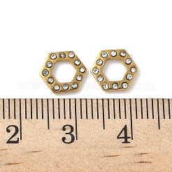 Cabochons strass en acier inoxydable 304&nbsp;STAS-A057-04G-B02