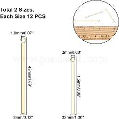 24 pieza 2 estilos colgantes de acero inoxidable 304&nbsp;STAS-UN0022-55
