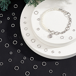 1000 Stück 5 Stile 304 Edelstahl offene Biegeringe für Chainmaille-Webereien&nbsp;STAS-GA0001-62