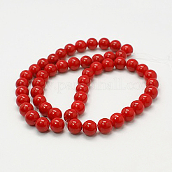 Cuentas mashan naturales redondos del jade hebras&nbsp;G-D263-14mm-XS31