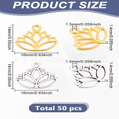 100 pièces 2 couleurs pendentifs en alliage de style tibétain&nbsp;FIND-LP0001-52