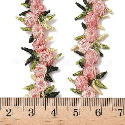 Cinta de encaje de flores de poliéster&nbsp;OCOR-WH0070-77G