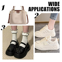 Catena decorativa per scarpe con perle di vetro&nbsp;FIND-GO00007