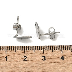 Anlaufgeschützte Ohrstecker-Beschläge aus Edelstahl 304&nbsp;X-STAS-R063-36