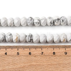 Natürliche Howlith Perlen Stränge&nbsp;G-B179-A04-6x8mm