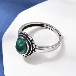 Natürliche Malachit Fingerringe&nbsp;RJEW-A084-08AS-08