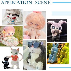 6 Stück 3 Stil Kunststoff-Actionfigur bewegliches Skelett&nbsp;FIND-PH0008-71