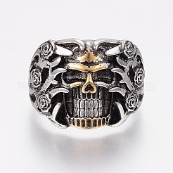 Fingerringe aus Edelstahl 304&nbsp;RJEW-G091-10