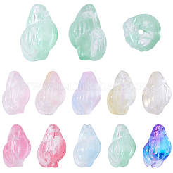 80 Stück 10 Farben transparente Sprühfarbe Glasperlen&nbsp;GLAA-SC0003-33
