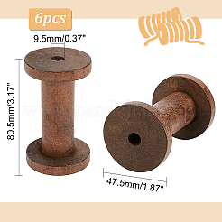 Leere Holzspulen&nbsp;LS-WOOD-WH0034-03A