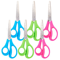 6 Stück Mini-Schere aus Edelstahl mit Kunststoffgriff in 3 Farben&nbsp;TOOL-TA0001-10