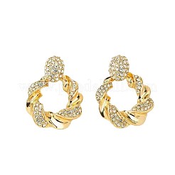 Orecchini pendenti in lega di cristallo e strass&nbsp;FS-WG563E4-01