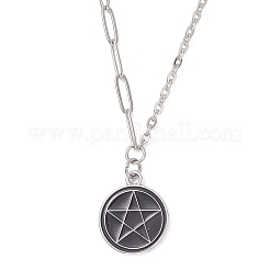 Collana con catena in acciaio inossidabile 304&nbsp;NJEW-JN05636-01