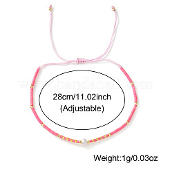 Verstellbare Armbänder im Bohème-Stil aus geflochtenen Kunstperlen und Glasperlen für Damen&nbsp;OE9655-1