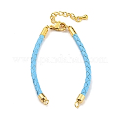Gliederarmbänder aus geflochtener Kordel aus Leder&nbsp;MAK-K022-01G