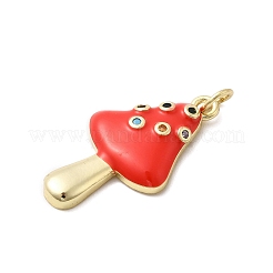 Ottone micro spianare pendenti zirconi&nbsp;KK-A278-03G-02