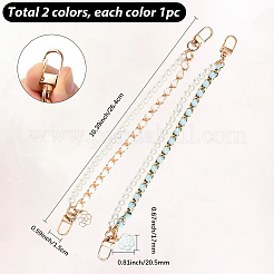 2 stücke 2 farben legierung blume telefon hand strap ketten&nbsp;AJEW-SC0004-10C