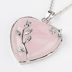 Laiton pierre mixtes naturels pendentifs&nbsp;NJEW-JN01274