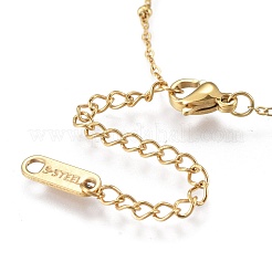 Collane con ciondolo in acciaio inossidabile 304&nbsp;NJEW-K120-07G