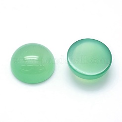Natürliche grüne Onyx-Achat-Cabochons&nbsp;G-P393-R43-13mm
