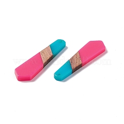 Colgantes de resina opaca y madera de nogal&nbsp;RESI-M027-10C