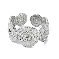 Anillos de puño de acero inoxidable 304&nbsp;RJEW-M019-49P