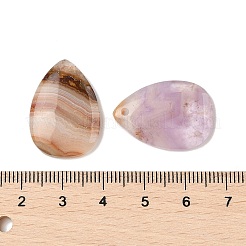 Natürliche Amethyst-Spitzenachat-Anhänger&nbsp;G-A244-04
