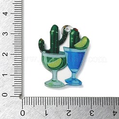 Pendentifs acryliques imprimés&nbsp;AC-CBADA31-05
