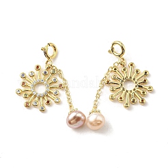 Decoraciones colgantes de perlas naturales de agua dulce&nbsp;SSHEL-R050-06G