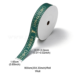 Flaches Ripsband aus Polyester mit Weihnachtsmotiv&nbsp;OCOR-YWC0001-01A-03