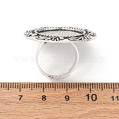 Geben Sie Ihre Kreationen eine einzigartige Designer-Look mit diesen modernen und charmanten Eisen hängender Cabochon Fassungen&nbsp;X-PALLOY-O039-08AS