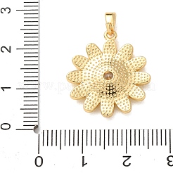 Pendentifs en laiton zircon cubique transparent&nbsp;KK-E803-02G-A