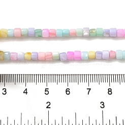 Fili di perline di conchiglia d'acqua dolce naturali tinti di colore arcobaleno&nbsp;X1-SHEL-G018-02D