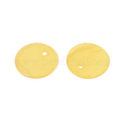 Dijes de disco de concha de capiz natural pintados con aerosol&nbsp;BSHE-T014-02G