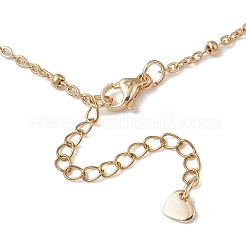Colgante de corazón de ojo malvado con circonita cúbica pavé de latón&nbsp;NJEW-JN05803-02