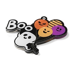 Pendenti in acrilico stampato fronte-retro a tema Halloween&nbsp;OACR-Z023-02B
