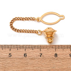 Pinza de corbata de latón con cadena de hierro&nbsp;KK-CBA78E7-01G