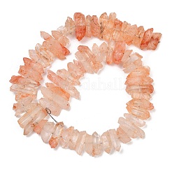 Chapelets de perles en quartz naturel craquelé&nbsp;G-R012-B06-02