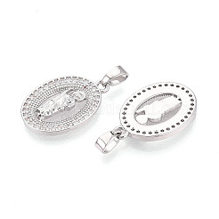 Religion laiton micro pave cubique zircone pendentifs&nbsp;KK-T073-49P