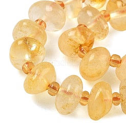 Fili di perle di citrino naturale riscaldate&nbsp;G-RM250109-A6