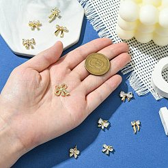 10 Stück 10 Stile Messing Micro Pave klare Zirkonia Charms&nbsp;KK-CJ0002-52