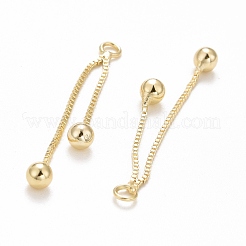 Ciondoli nappa in ottone placcato cremagliera&nbsp;KK-C236-02G