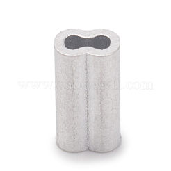 Schiebeanhänger/Schiebeperlen aus Aluminium&nbsp;ALUM-WH0164-58-1mm