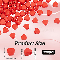 800pcs perles acryliques opaques&nbsp;MACR-PA0001-46