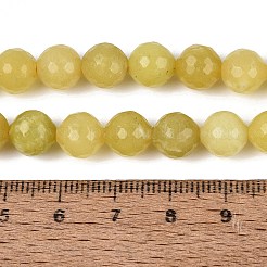 Natürliche Zitronen Jade Perlen Stränge&nbsp;G-Q606-59A