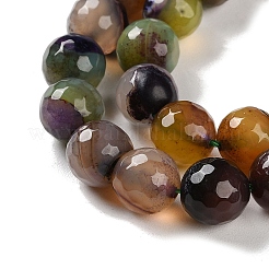 Filo di perline di agata naturale&nbsp;G-M437-B01-01F