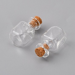 Bottiglie dei desideri in vetro fai da te ciondolano il kit per la creazione di orecchini&nbsp;DIY-FS0002-75