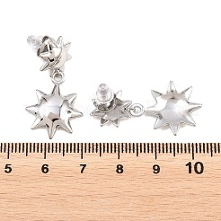 Orecchini pendenti in acciaio inossidabile 304 per donna&nbsp;LS-EJEW-F406-01P